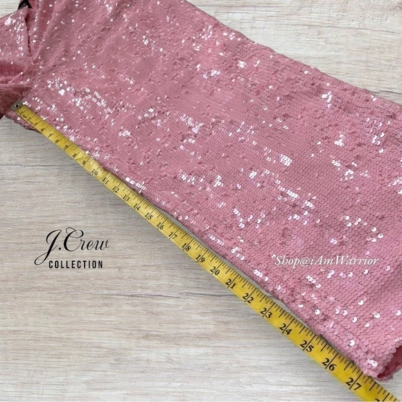 J.Crew Collection NWT bubblegum high waisted pink sequin pants *shop@iamwarrior - Picture 11 of 13